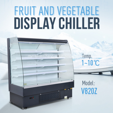 Commercial fruit and vegetable cooler front open chiller